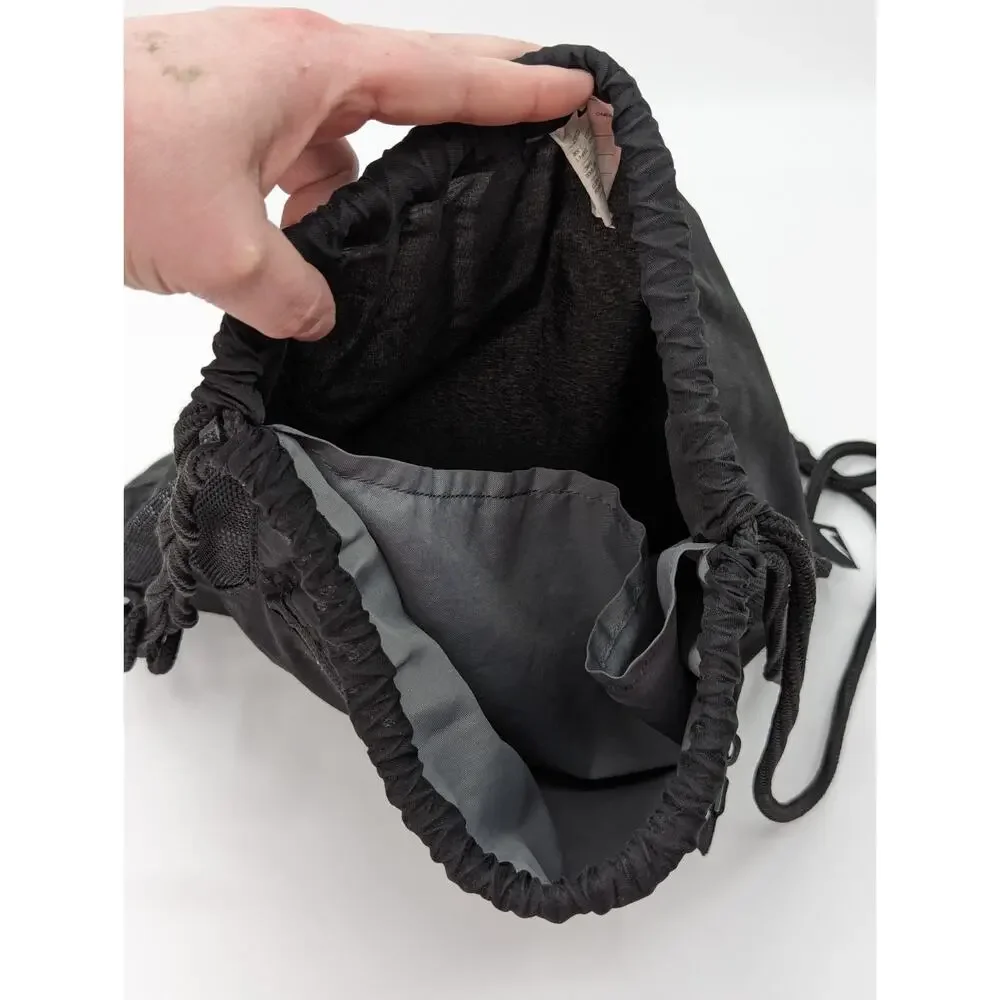 Nike BA5256-010 Gym Bag Black Black White Alpha Adapt Cinch Backpack